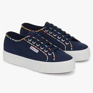 Superga Women's 2740 Multicolor Beads Sneakers, size 37